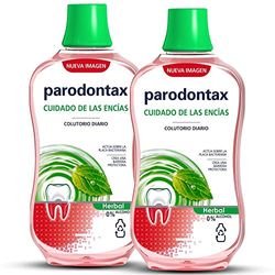 Parodontax Herbal, Enjuague Bucal Cuidado Diario de las Encías, 0% Alcohol, 500 ml (Paquete de 2)