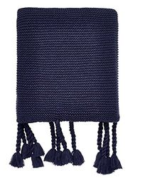 HELENA SPRINGFIELD COSMOS/VIVA KNIT THROW 130X150CM NAVY