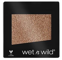 Wet n Wild - Color Icon Glitter Eyeshadow Single - Sombra de Ojos Brillante con una Fórmula Hidratante y Textura Sedosa, Glitter Maquillaje Profesional - Vegan - Color Nude