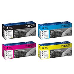 BLACK POINT Lot de 4 Toners (avec Puce) 207X 207A (W2210A W2211A W2212A W2213A) pour HP Color Laserjet Pro MFP M283fdw Laserjet Pro MFP M282nw HP Laserjet Pro M255dw Laserjet M255nw M283fdn M282 M283