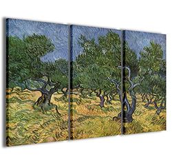 Vincent Van Gogh Vol VI canvasdruk, moderne afbeeldingen op 3 panelen, kant-en-klaar om op te hangen, 120 x 90 cm