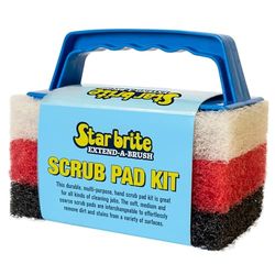 STAR BRITE Shurhold Hammerhead Brush Scrub Pad Kit, unissexo para adulto, vermelho, preto, amarelo ou verde, 3 unidades (pack of 1)