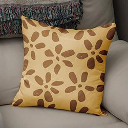 Bonamaison dekorativt kuddöverdrag bruna toner, kuddöverdrag för prydnadskudde, heminredning kuddfodral för vardagsrum, soffa, sovrum, storlek: 43 x 43 cm – designad och tillverkad i Turkiet