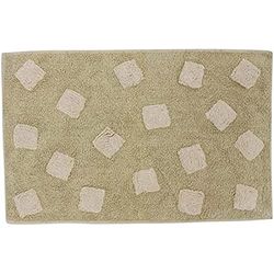 MSV Bath mat Thika of Cotton 50X80cm in Beige, 50 x 80 x 15 cm