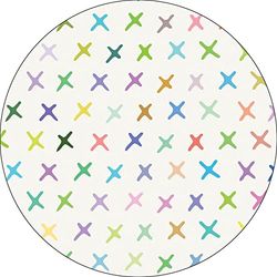 Bonateks, Round Digital Printed Mouse Pad, Non-Slip Base, for Office and Home, Diameter:22cm