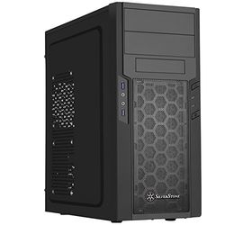 SilverStone SST-PS13B - Precision Midi Tower behuizing, frontpaneel in pianolak-look, ATX, zwart