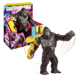 MonsterVerse - Godzilla x Kong, Figurine géante articulée de 28 cm, avec Sons et Fonction Attaque, Modèle Kong, pour Les Enfants à partir de 4 Ans, MN3201