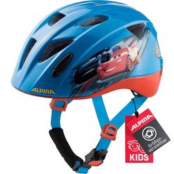 ALPINA Ximo Disney - Lichte, veilige en onbreekbare Disney fietshelm met optioneel ledlicht voor kinderen, auto's, 49-54 cm