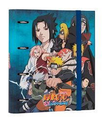 Grupo Erik Naruto 4 Ring Binder - Premium A4 Folders Ring Binder - 10.6 x 12.6 inches / 27 x 32 cm - Ring Binder A4 - A4 Ringbinder - 4 Ring Binder A4 - Naruto Gifts - Naruto Manga