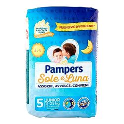 Pampers Sole & Luna Junior maat 5 11/25 kg luiers, 15 stuks