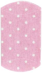 Mopec E287,02-Confezione Regalo con fiaschetta da 0,17 l, Colore: Rosa con Puntini, Colore: Bianco, Confezione da 12 Pezzi