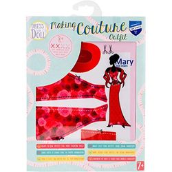 Vervaco Dress Your Doll, Fibra Sintetica, Multicolore, 31 x 24 x 1 cm