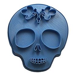 cuticuter Halloween dödhuvud Mexican utkastform, blå, 8 x 7 x 1,5 cm