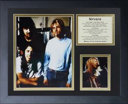 Legends Never Die Nirvana 16179U - Collage Fotografico incorniciato, 27,9 x 35,5 cm