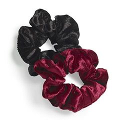Manicare 2 Velvet Hair Scrunchies, Medium Large Elastic Hair Ties, Soft Fabric Hairbands, Ponytail Holder, Thick Bobbles, Scrunchy Wristband, Gentle On The Hair, Hairdressing Accessory