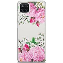 ERT GROUP mobiel telefoonhoesje voor Samsung A12 / M12 / F12 origineel en officieel erkend Babaco patroon Flowers 046 optimaal aangepast aan de vorm van de mobiele telefoon, gedeeltelijk bedrukt