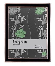 Evergreen svart emaljram för 20 x 10 cm foto, silver, rosguld, 20,32 x 1 x 25,4 cm 15.24 x 1 x 20.32 cm Rosa guld