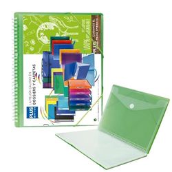 Plus Office Brand File Folder Cover Plus Rubber 40F Green