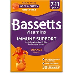 Bassetts Vitamins 7-11 Years Immune VIT C & Zinc Orange Flavour 30 Gummies