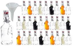 Viva Haushaltswaren 30 Mini Vetro Bottiglie/Gallone 40 ml con Chiusura, Imbuto Incluso