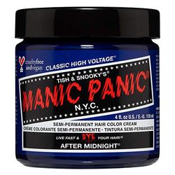 Manic Panic After Midnight Classic Creme, Vegan, Cruelty Free, Blue Semi Permanent Hair Dye 118 ml