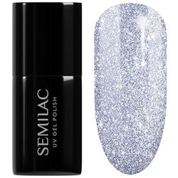 SEMILAC 459 Smalto gel UV per feste serali, lunga durata e facile da applicare, soak off UV/LED, perfetto per manicure e pedicure casa e professionale, 7 ml
