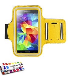 MUZZANO F2502010 ECHT Armband Case voor Samsung Galaxy S4 - Geel