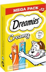 DREAMIES™ Creamy Mega Pack Multipack met kip en zalm 1 x 12 x 10 g