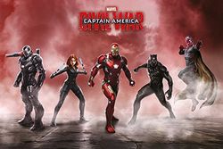 Captain america Civil War – Team Iron Man Maxi poster, Multicolore