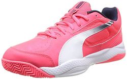 Puma Evospeed Indoor 5-3 Voetbalschoenen voor heren, Roze Plasma White Peacoat., 39 EU