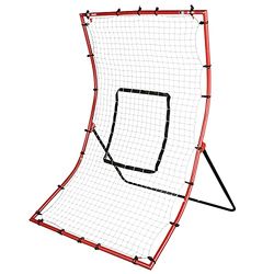 Franklin Sport Baseball Rebounder Net - Baseball + Softball Pitchback Net + Pitching Target - All Angle Studs Back Net - Return Fielding Trainer - 112 cm, Röd