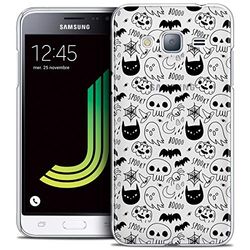 Caseink - fodral för Samsung Galaxy J3 2016 (J320) [Crystal HD Halloween kollektion Spooky design - hård - ultratunn - tryckt i Frankrike]