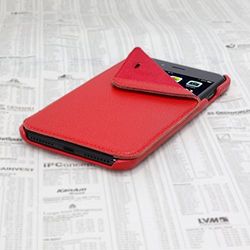 Opis Mobile 7+/8+ Garde Book: Klaphoes voor iPhone 7 Plus/iPhone 8 Plus in leer in rood/flip cover voor iPhone 7 Plus/iPhone 8 Plus in leer in rood