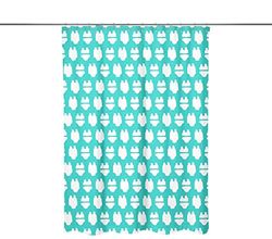 Bonamaison Digitally Printed Shower Curtain, 1 Piece 150x200 Cm - Designed And Manufactured in Turkey