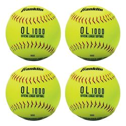 Franklin Sports - Pelotas de Softball, Color Amarillo, tamaño 30,48 cm (12 Pulgadas)
