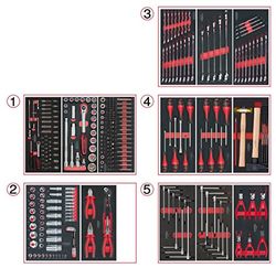 KS Tools 714.0311 - Lote de herramientas, 5 cajones con un total de 311 piezas