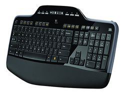 Logitech MK710 Wireless Keyboard and Mouse Combo, QWERTY Spanish Layout - Black