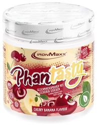 IronMaxx Phantasty - Cherry Banana lata 250g | Polvo saborizante vegano con trozos de fruta o frutos secos reales | Perfecto sustituto del azúcar