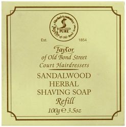 Taylor of Old Bond Street 100g Sandalwood Herbal Shaving Soap Refill