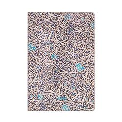 Kalendarz Paperblanks 2025 Granada Turquoise Mini tygodniowy HOR Flexi: tydzień na dwóch stronach, zamykany na gumkę, Papier 100 GSM