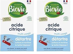 Biovie - Acide citrique multi-usage, détartre 350g (Lot de 2)