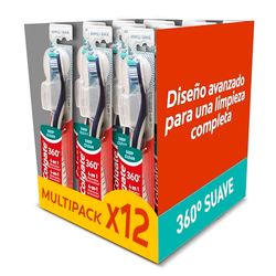 COLGATE - Spazzolino da denti Colgate 360 Deep Clean - Filati morbidi - Set di 12 spazzolini da denti