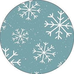 Bonateks, Runt digitalt tryckt musmatta, halkfri undersida, för kontor och hem, diameter: 22 cm