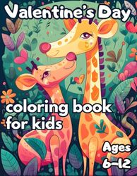 Valentine's Day Coloring Book For Kids: Valentines Day Activity Books for Kids 6-12 Dinosaur Animals