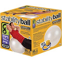 GoFit Oefenbal - Wit, 65 cm