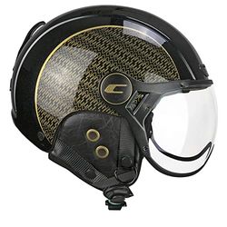 CGM EBI, skihelm, uniseks, volwassenen, zwart/parelgoud, XS (53-54 cm)