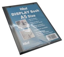 West A5 Display Book Containing 20 fixed display sleeves
