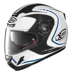 X-Lite X-702 GT Cosy - Casco Integral (Talla L), Color Negro, Blanco y Azul