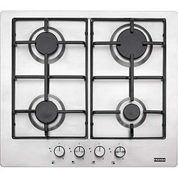 Franke FHNL 604 4G XS E built-in Gas Stainless Steel hob – Plate (Built-in, Gas Hob, Stainless Steel, Stainless Steel, Rotary, Front Top)