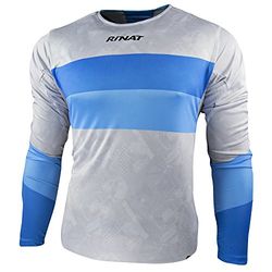 Rinat Jersey Kaiser, Maglia da Portiere di Calcio Unisex – Adulto, Grigio/Blu, AM